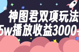 （7870期）神图君双项玩法5w播放收益3000+