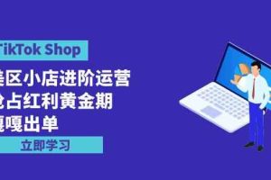 （9886期）TikTok Shop-美区小店进阶运营，抢占红利黄金期 嘎嘎出单（7节课）